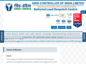 'posoco.in' screenshot