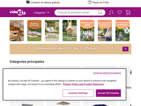 'vidaxl.fr' screenshot