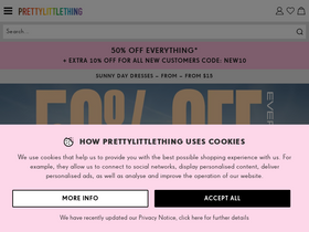 'prettylittlething.com.au' screenshot