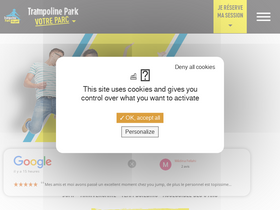 'trampolinepark.fr' screenshot