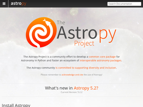 'astropy.org' screenshot