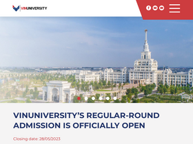 'vinuni.edu.vn' screenshot