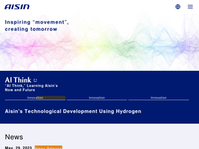 'aisin.com' screenshot