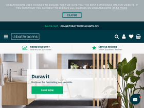 'ukbathrooms.com' screenshot