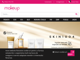 'makeupshop.ro' screenshot
