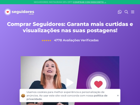 'seguidores.com.br' screenshot
