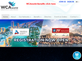 'wcaworld.com' screenshot