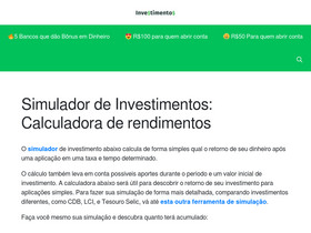 'simuladorinvestimento.com.br' screenshot