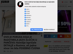 'kurir-info.rs' screenshot