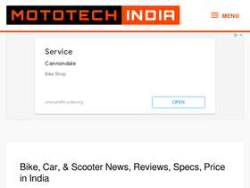 'mototechindia.com' screenshot