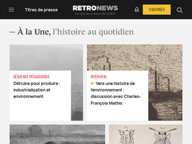 'retronews.fr' screenshot