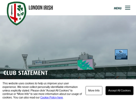 'london-irish.com' screenshot