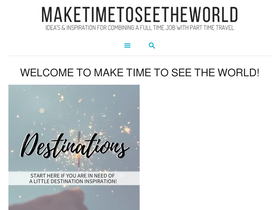 'maketimetoseetheworld.com' screenshot