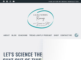 'lauranorrisrunning.com' screenshot