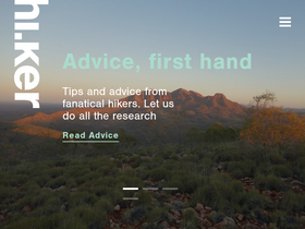 'australianhiker.com.au' screenshot