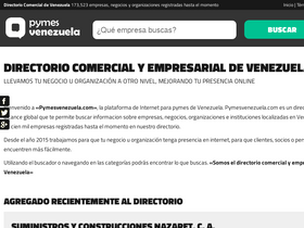 'pymesvenezuela.com' screenshot