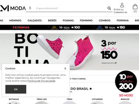 'mmoda.com.br' screenshot