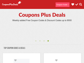 'couponsplusdeals.com' screenshot