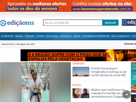 'edicaoms.com.br' screenshot