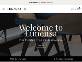 Lunensa homepage screenshot