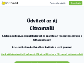 'citromail.hu' screenshot