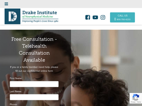 'drakeinstitute.com' screenshot