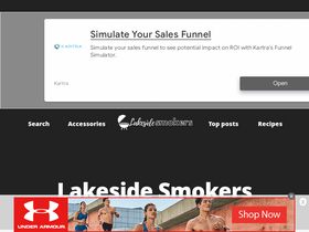 'lakesidesmokers.com' screenshot