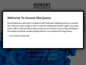 'honestmarijuana.com' screenshot