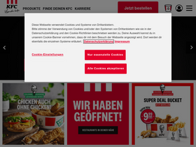 'kfc.de' screenshot