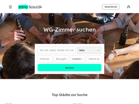 'wg-suche.de' screenshot