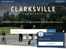 'cityofclarksville.com' screenshot