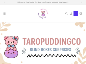 TaroPudding Co homepage screenshot