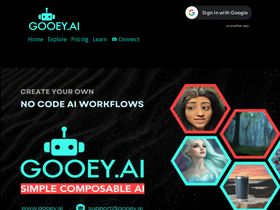 Gooey.AI - Unleash AI potential: low-code workflows, rapid deployment, robust integration.