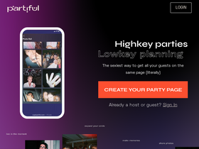 'partiful.com' screenshot