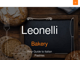 'leonellibakery.com' screenshot