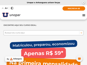 'unopar.com.br' screenshot