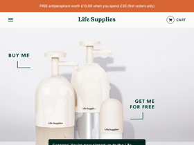 Life Supplies homepage screenshot