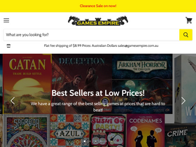 'gamesempire.com.au' screenshot