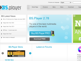 'bsplayer.com' screenshot