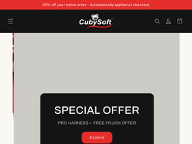 cubysoftspeedgear.com homepage screenshot