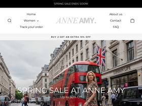 Anne Amy homepage screenshot