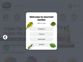 'gourmetgarden.in' screenshot