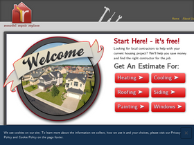 'remodelrepairreplace.com' screenshot