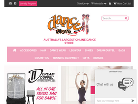 'dancestore.com.au' screenshot