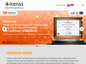 'itenas.ac.id' screenshot