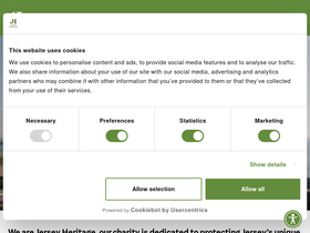 'jerseyheritage.org' screenshot