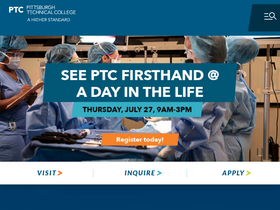 'ptcollege.edu' screenshot