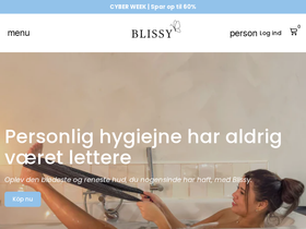 Blissy homepage screenshot