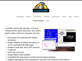 'linuxcnc.org' screenshot