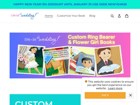 iminthewedding.com homepage screenshot